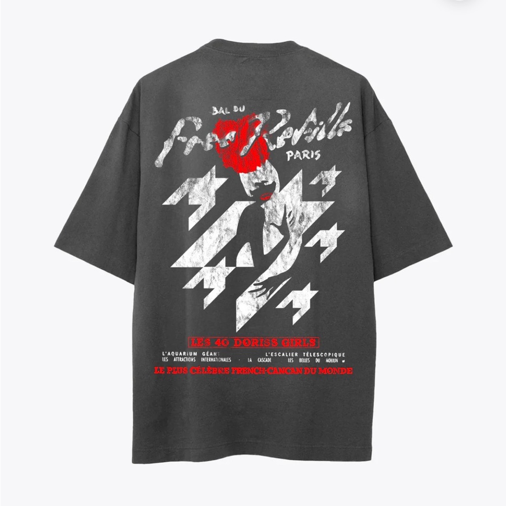 Free Refills-MOULIN ROUGE TEE - BLACK - Picture 2 of 10